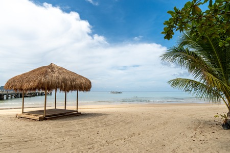 Beautiful landscape in a Lio Beach at El Nido, Palawan,Philippinesの写真素材
