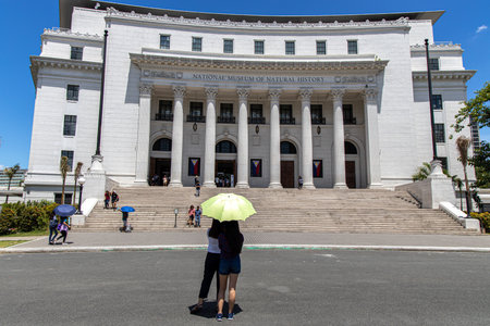 Jun 8, 2019 People entering the National Museum of Natural History, Manila, Philippinesのeditorial素材