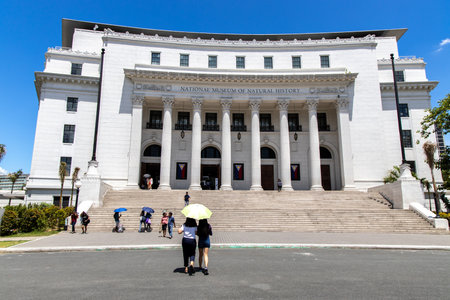 Jun 8, 2019 People entering the National Museum of Natural History, Manila, Philippinesのeditorial素材