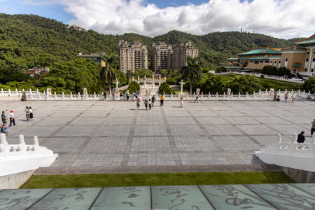 Aug 23,2019 Tourist visit to National Palace Museum, Taipei City, Taiwanのeditorial素材