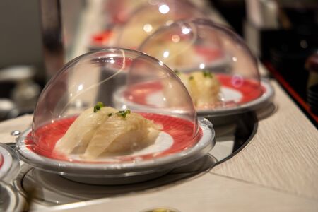 Popular Japanese food-Sushi,Taipeiの写真素材