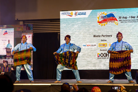 Sep 1, 2019 People performing at the Philippine Travel Mart Event, Manila, Philippines, Manila, Philippinesのeditorial素材
