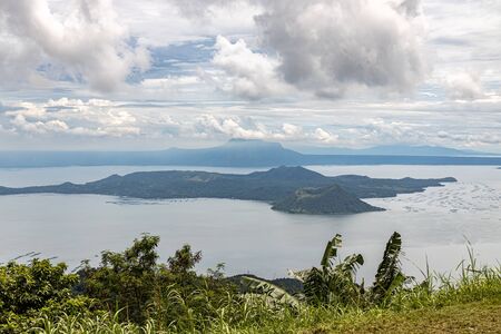 Beautiful Taal lake view from Tagaytay, Philippines