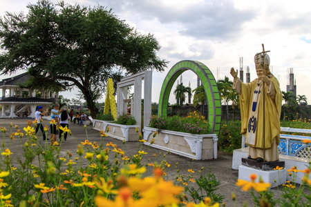 Oct 19, 2019 Shrine of Saint Andrew Kim at Bocaue, Bulacan, Philippinesのeditorial素材