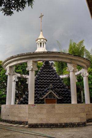 Oct 19, 2019 Shrine of Saint Andrew Kim at Bocaue, Bulacan, Philippinesのeditorial素材