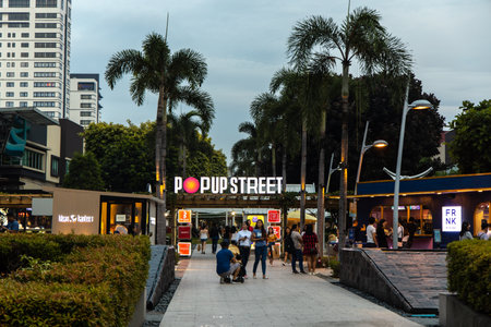 Nov 3, 2019 Saturday Afternoon scene of Fort Bonifacio High street, Manila, Philippines