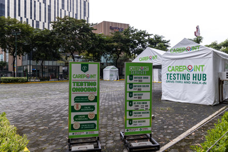 Oct 24, 2021 Walk in Covid Test center at Fort Bonifacio, Metro Manila, Philippines