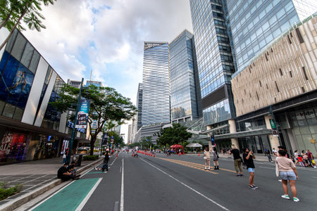 Nov 21, 2021 Sunday afternoon view of Fort Bonifacio at Makati , Metro Manila, Philippines