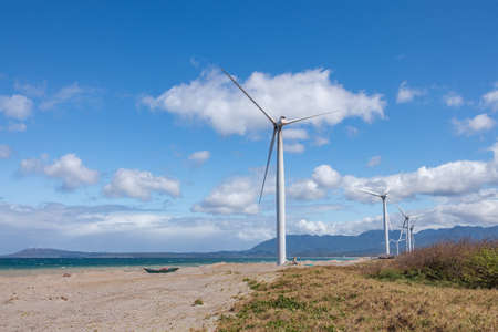 Beautiful Windmills landscape at Ilocos norte, Philippines