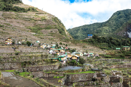 Beautiful landscape at Mountain Province Banaue Ifugao, Philippinesの写真素材