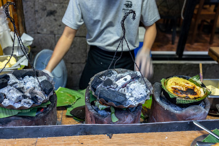 Popular Traditional Filipino Food bibingkaの写真素材