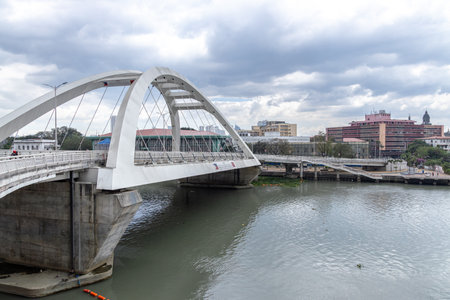 Scenery near Binondo-Intramuros Bridge in Chinatown, Metro Manila, Philippines