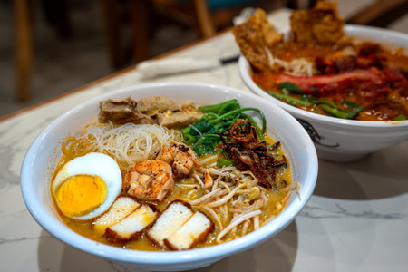 Popular Malaysia seafood noodles - Prawn Meehoon and Mee