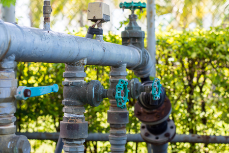 Turn off the water supply valvesの写真素材