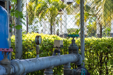 Turn off the water supply valvesの写真素材