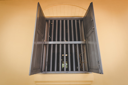 Ancient window and barn