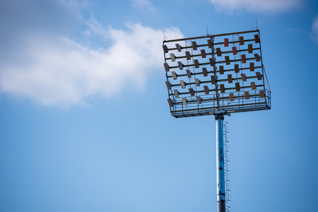 Lighting in the stadiumの写真素材