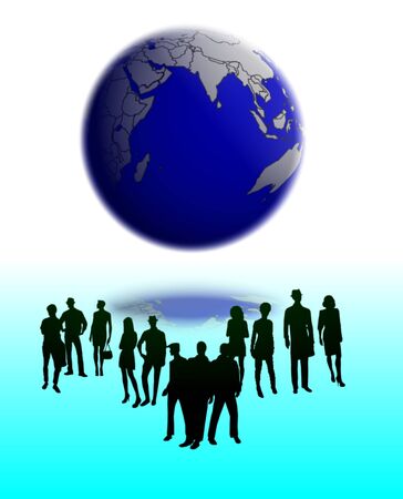  holding world of businessの写真素材