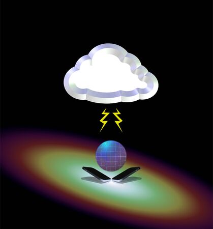 cloud computerの写真素材