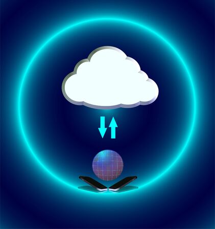 cloud computerの写真素材
