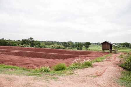 farm pondの写真素材