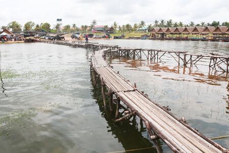 wooden bridgeの写真素材