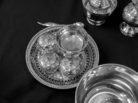 silverware black and white thaistyleの写真素材