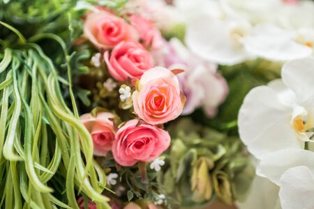 fabric flowerの写真素材