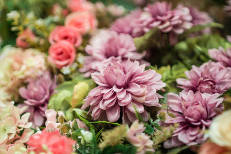 fabric flowerの写真素材