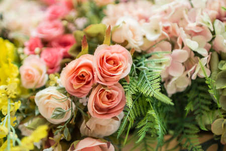 fabric flowerの写真素材