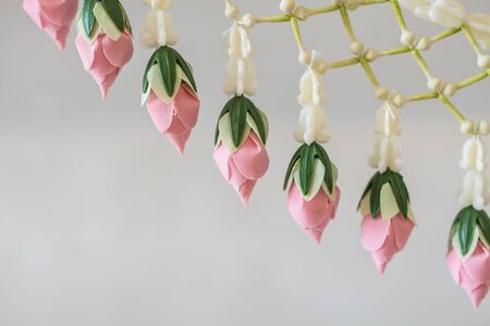 fabric flowerの写真素材