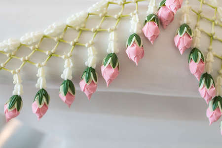 fabric flowerの写真素材