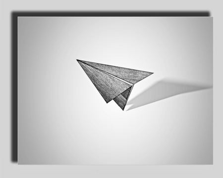 plane sketchの写真素材