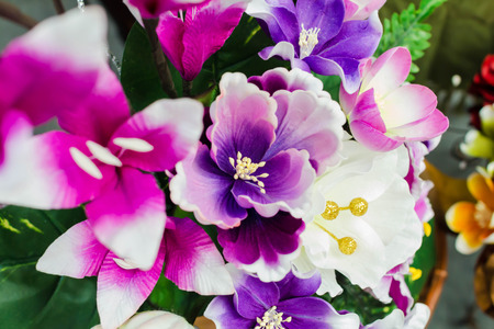 fabric flowerの写真素材