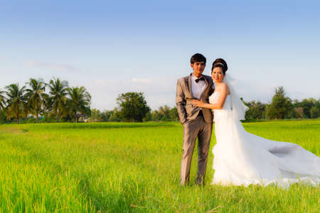 Asia Wedding coupleの写真素材