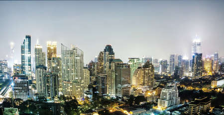 Bangkok city night view の写真素材