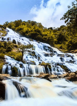 Mae Ya waterfall in Doi Inthanon national park, Chiang Mai, Thailand の写真素材
