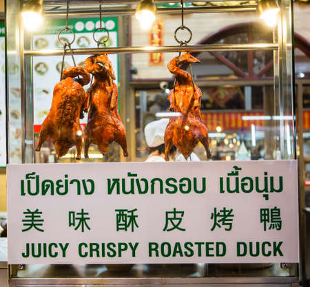 BANGKOK- DECEMBER 31  Thai people sell food by the road on DEC 31, 2013 in Bangkok, Thailand  のeditorial素材
