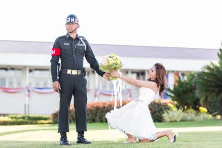 Love of Thai Soldierの写真素材