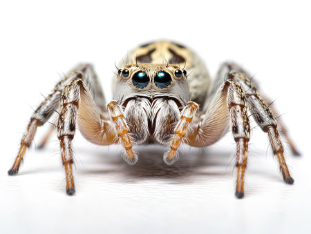 Spider, isolated on white background, Generative AIの素材