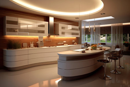 Interior of modern kitchenの素材