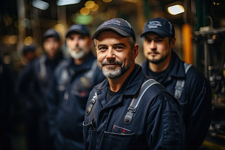 Engineer team full skill quality for training in industry factory workerの素材