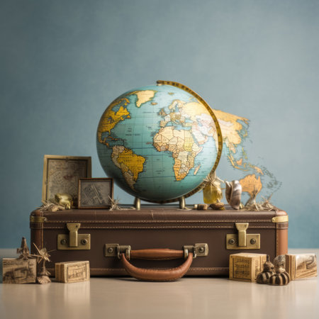 Travel the world conceptの素材