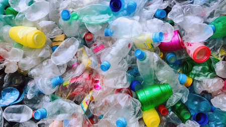 Bottle pet plastic prepare to recycleの素材