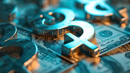 Dollar sign for background, Money conceptの素材