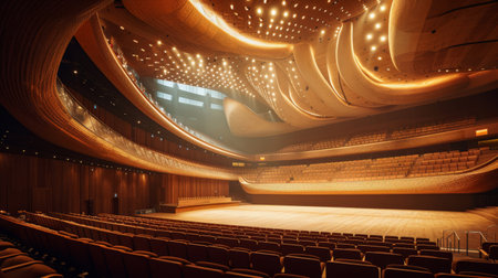 Color and light of concert hallの素材
