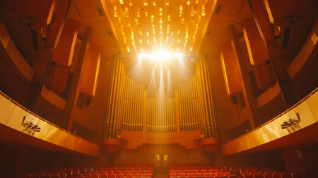 Color and light of concert hallの素材