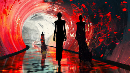 Fashion Show, Catwalk Event, Runway Show, Fashion Week themed photo.の素材