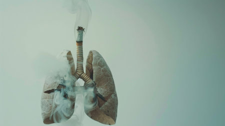 World No Tobacco Day Concept, anti-smoking, and no smoking, lungs health careの素材
