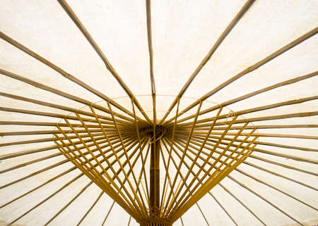 Under the fabric umbrellaの写真素材